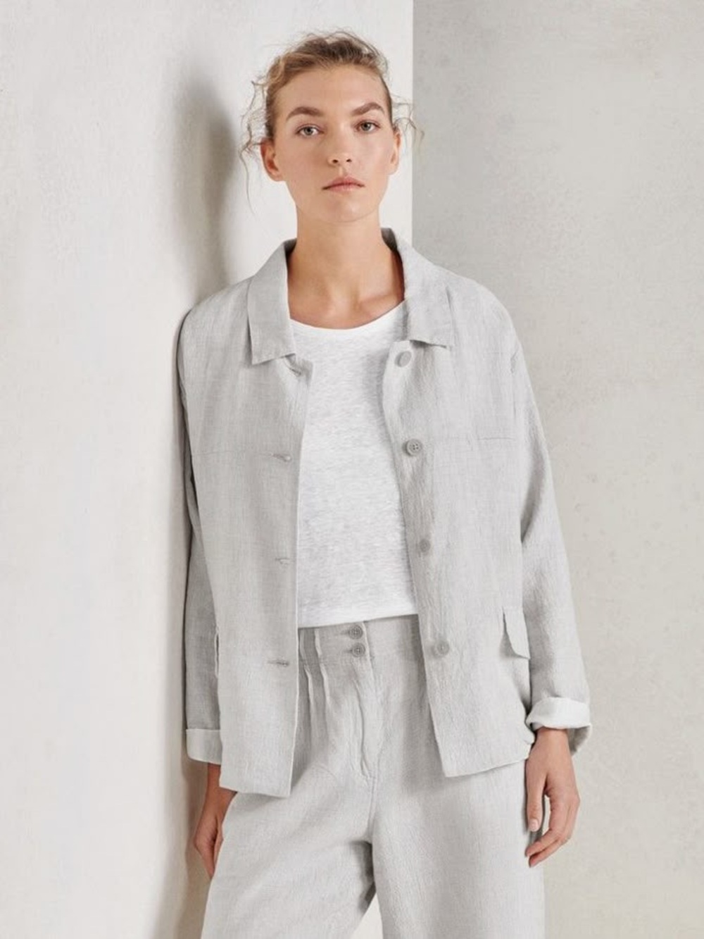 NWT Poetry High Twist Linen Jacket
